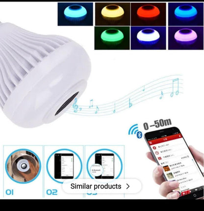 Wireless Bluetooth LED Speaker Bulb RGB