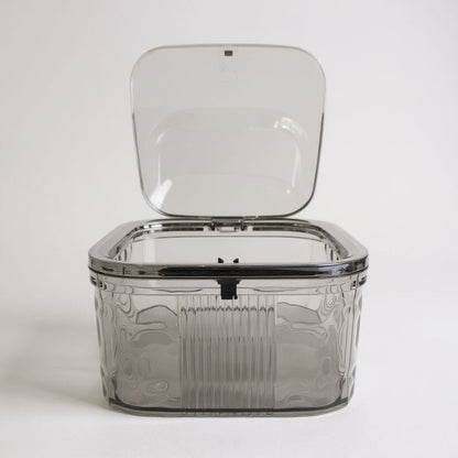 Acrylic Push Box with Lid – Clear Storage Container