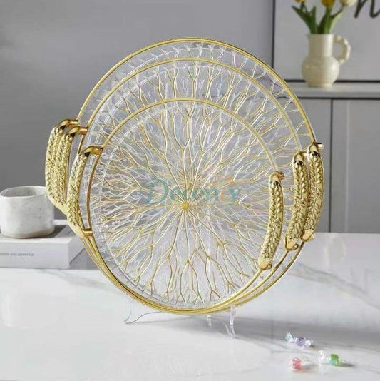 Elegant 3-Piece Serving Tray Set – Gift Box Edition