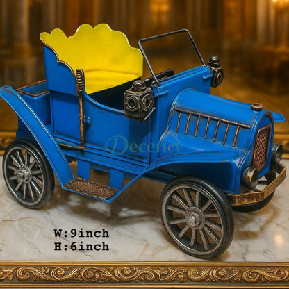 Antique Metal Jeep Model Car Showpiece for Home and Office Decor