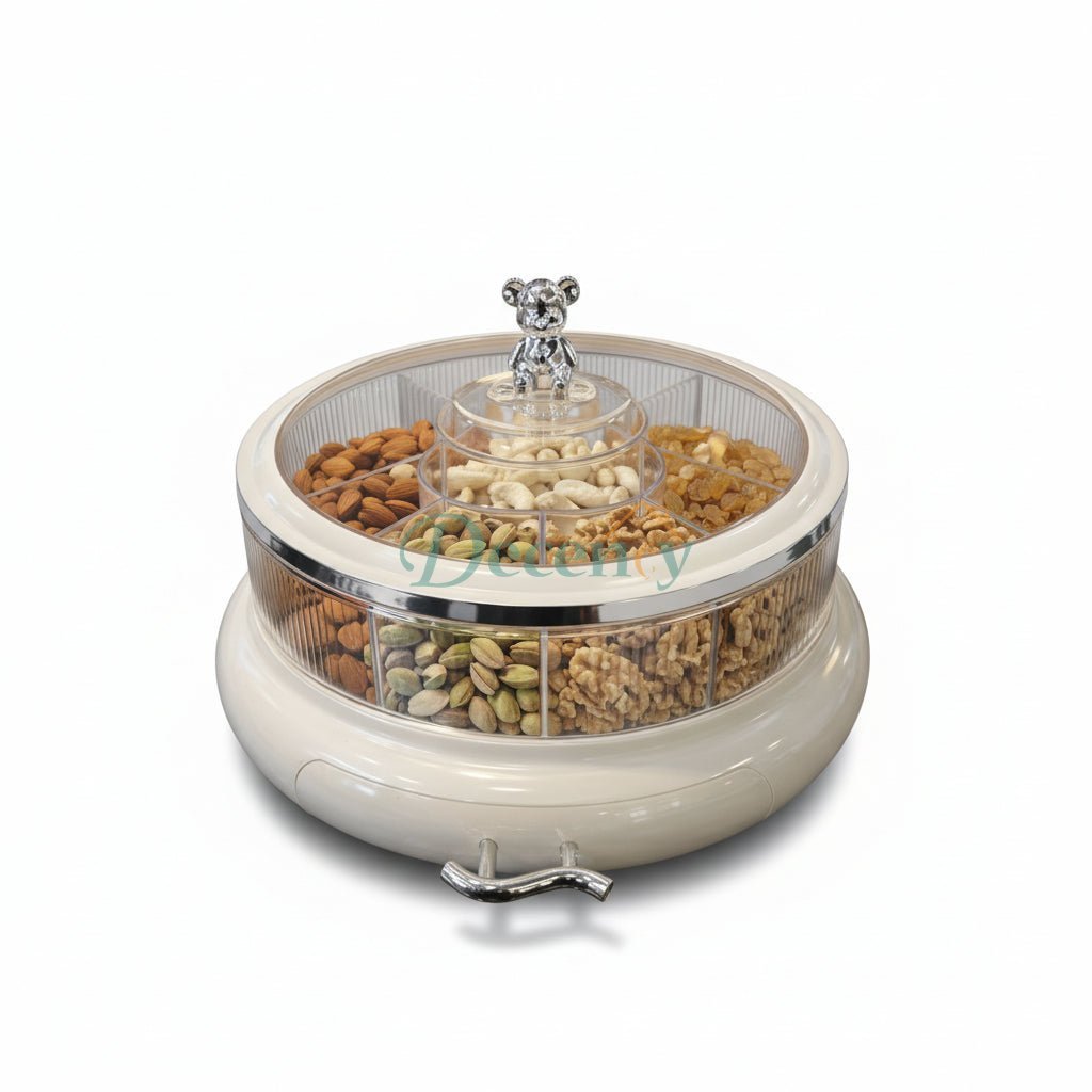 New Nordic Style Bear Knob Dry Fruit Bowl