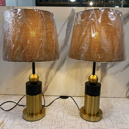 Metal Brass Imported Lamp Pair