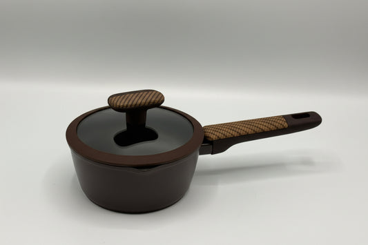 Premium Non-Stick Saucepan with Glass Lid – Heat-Resistant Handle | Baroly Cookware- 16CM