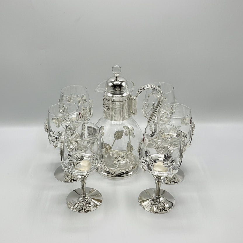 Luxury 7 Pcs Silver Jug Set