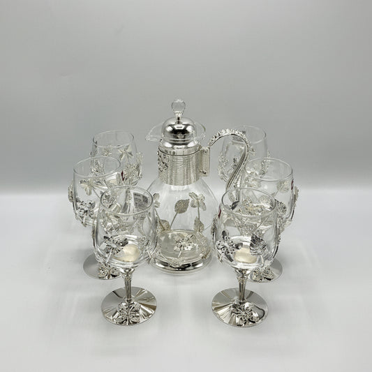 Luxury 7 Pcs Silver Jug Set
