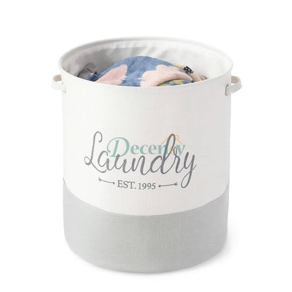 Multi-Functional Foldable Thick Fabric Laundry Basket – 35×40cm Storage Organizer