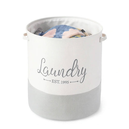 Multi-Functional Foldable Thick Fabric Laundry Basket – 35×40cm Storage Organizer