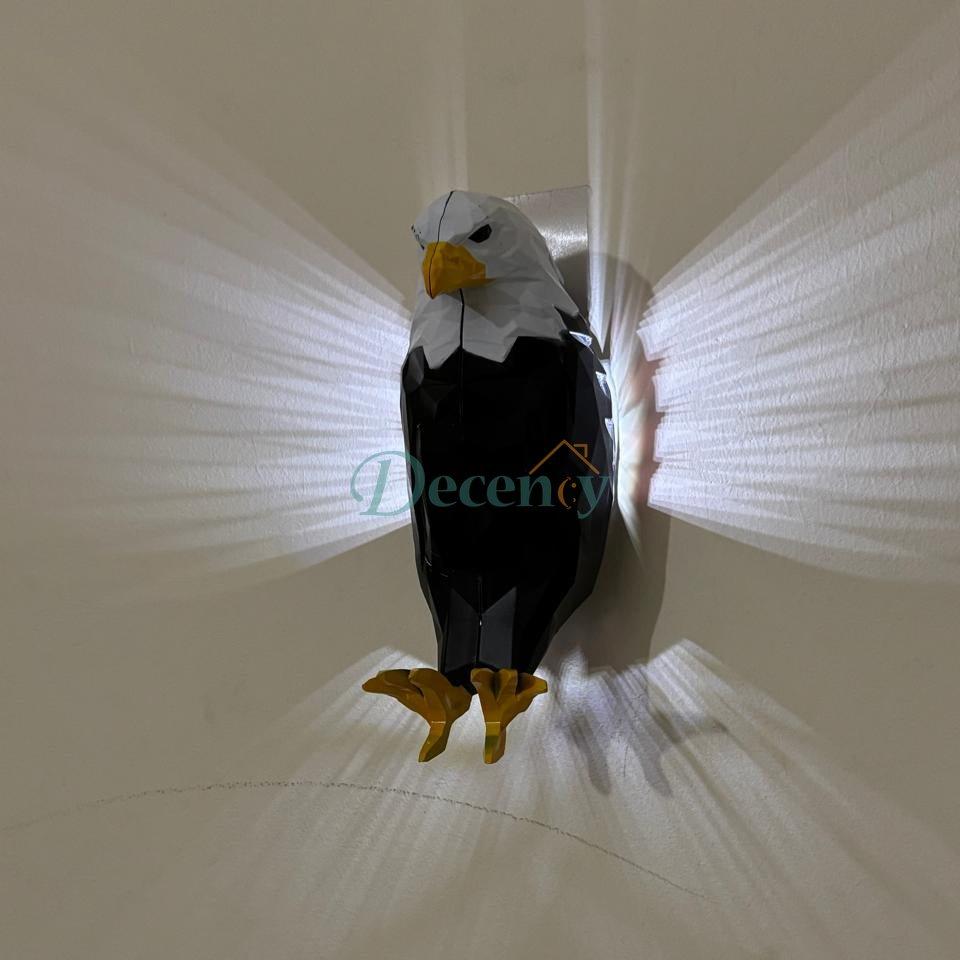 Eagle Bird Shadow Night Lamp, USB Charging, with Remote Controls
