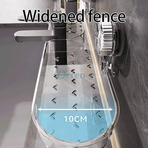 Clear Acrylic Suction Wall Shelf for Bathroom