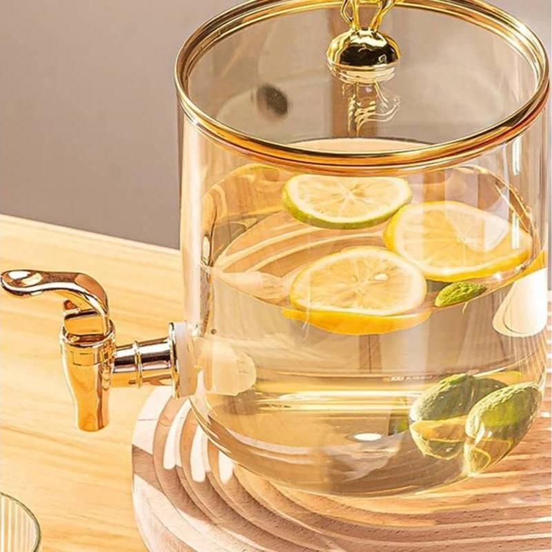 New Style Beverage Dispenser With Wooden Base