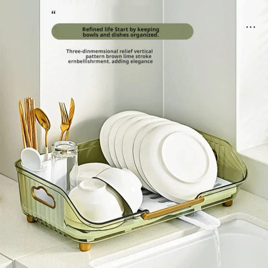 Transparent Dish Drainer Rack