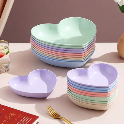 Heart Shaped Plate (Pack Of 8)