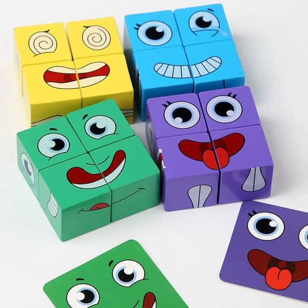 Children Cube Face Changing Block Game