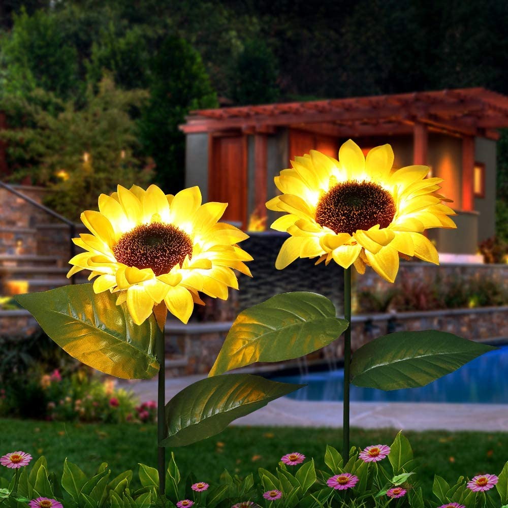 Led Solar Sunflower Lights - Single Head