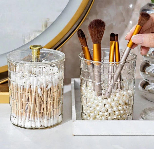 Round Cotton Swab Storage Box