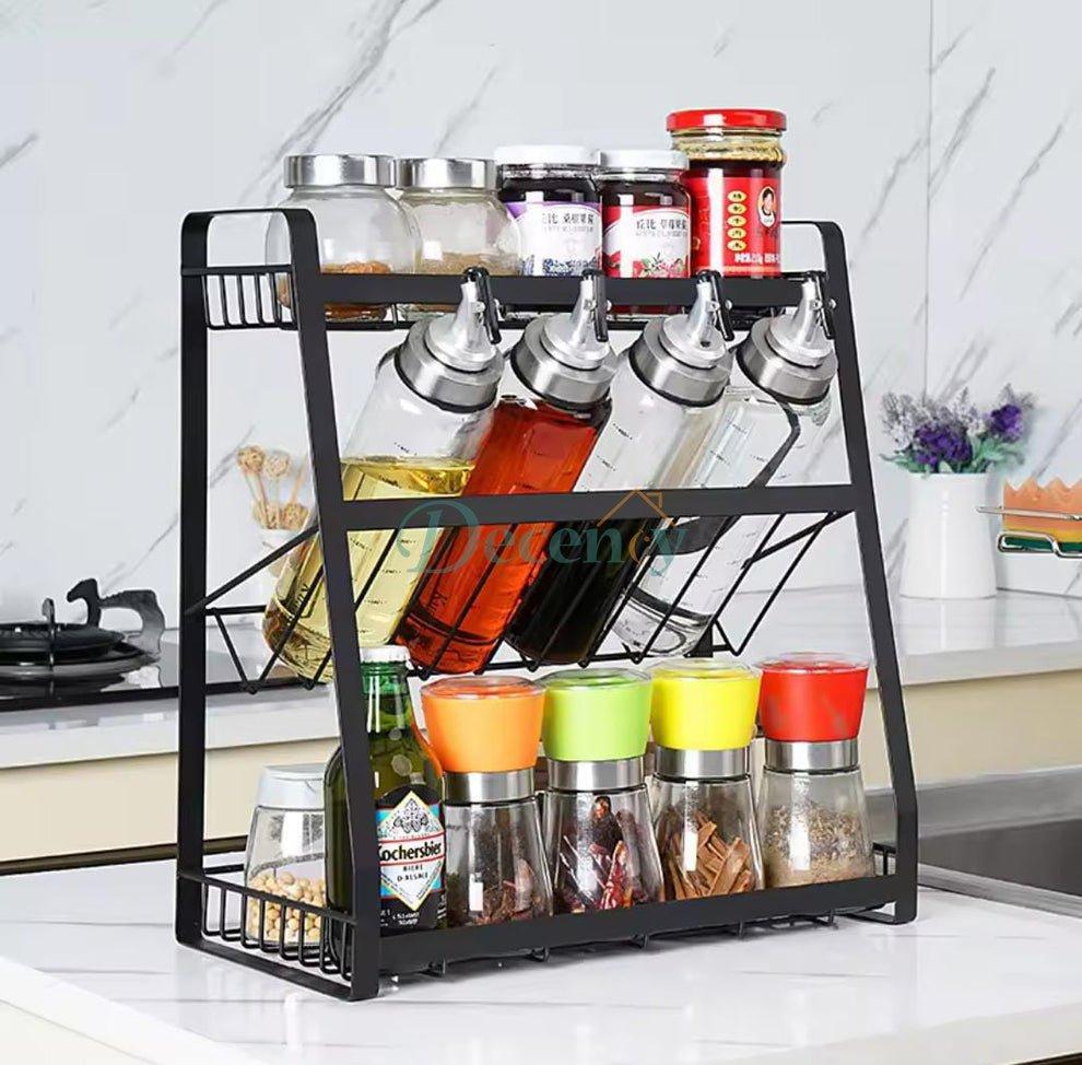 3-Tier Multipurpose Kitchen Storage Rack – Space Saving