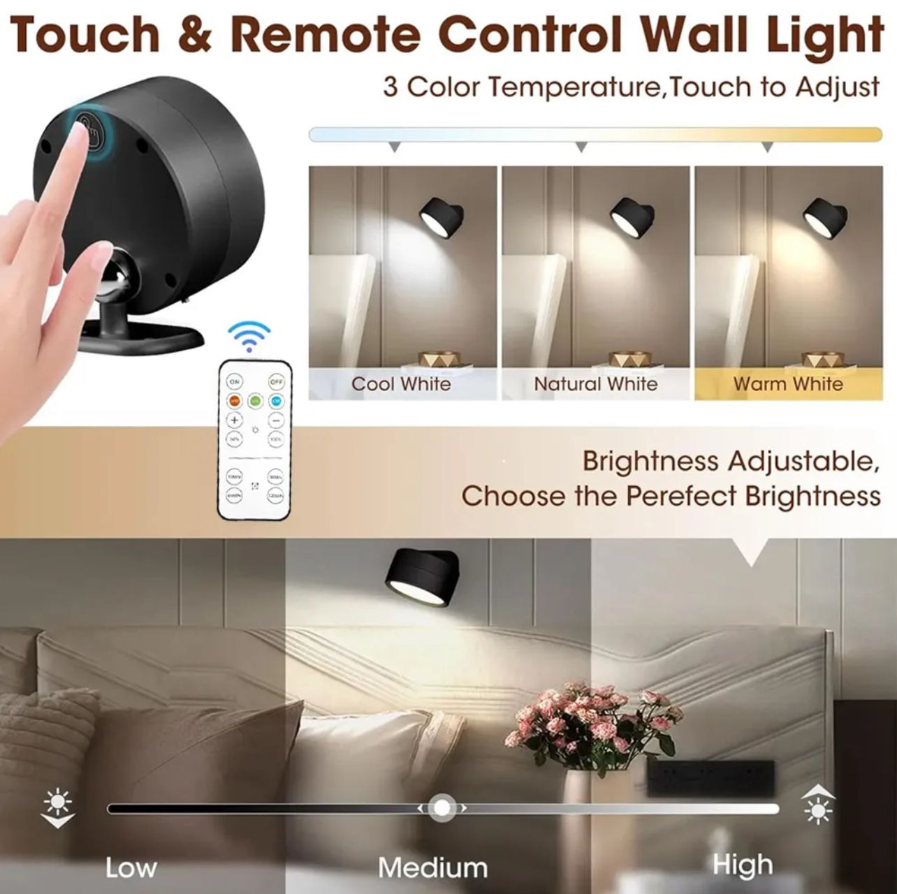 360° Double Side Led Wall Lamp