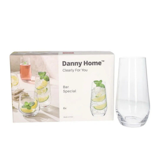 Danny Home Golden Bar Glass 6Pcs (550ml)