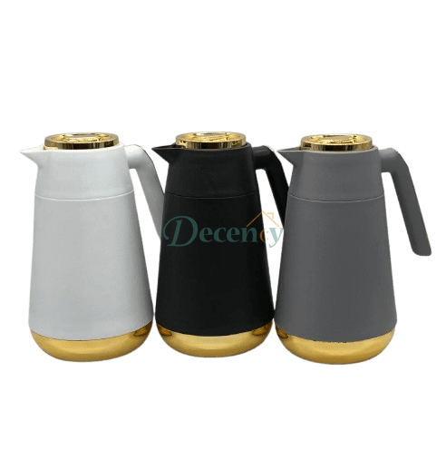 Elegant Gold Accent Thermal Flask – Luxury Vacuum I