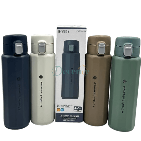 Elegant LEEYOO Octa Stainless Steel Water Bottle – 460ml