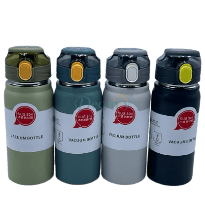Stainless Steel Push-Button Vacuum Bottle