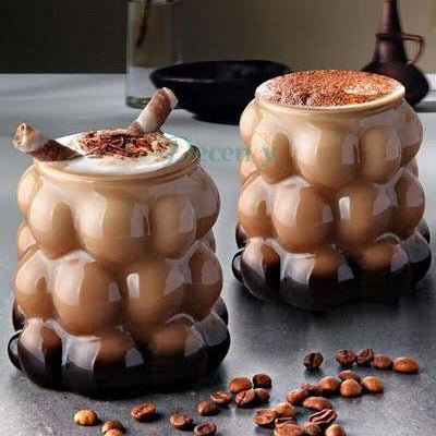 Grape Shaped Glass Coffee Cup Without Handle, Personalized Ins Style, Heat-Resistant High Borosilicate