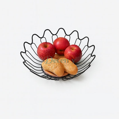 Metallic Fruit Basket In 3 Different Shpaes