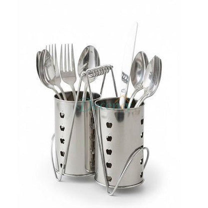 Stainless steel spoon stand.