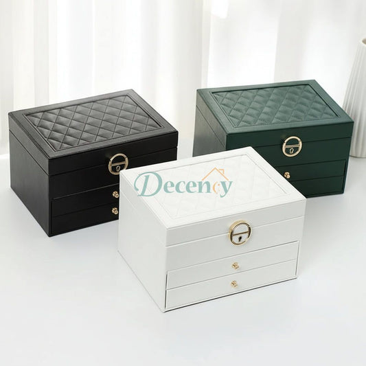 Oversized 3-Layers Flannel Jewellery organizer