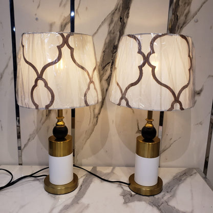 Metal Brass Imported Lamp Pair