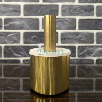 Stainless Steel Mortar and Pestle Kitchen Food Tools - Golden