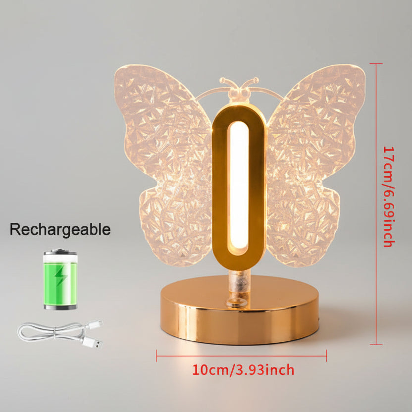 BUTTERFLY LED RECHARGEABLE TABLE LAMP