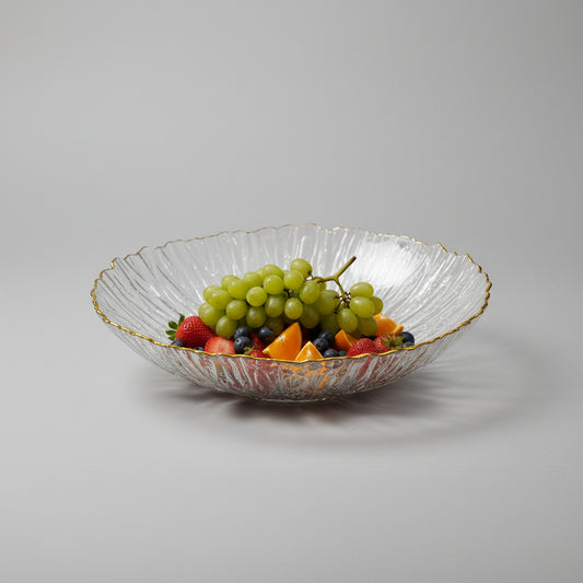 Acrylic Golden Line Serving Bowl