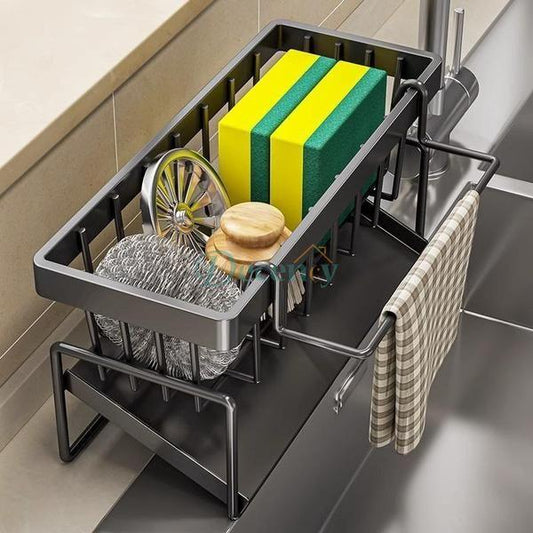 Punch Free Kitchen Sink Storage Rack