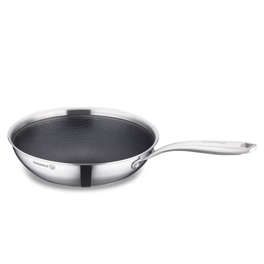 Altima wok pan dimensions 26 by 7.7 cm showing depth for deep frying.