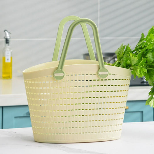 Multipurpose White Plastic shopping Basket With Handles