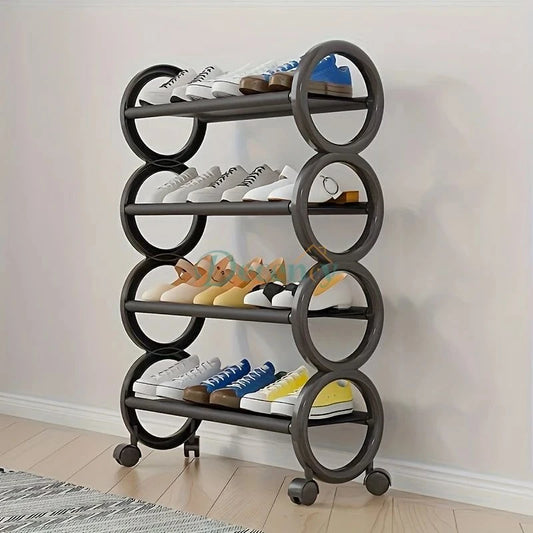 4 layer rtable Shoe Organizer Compact Design