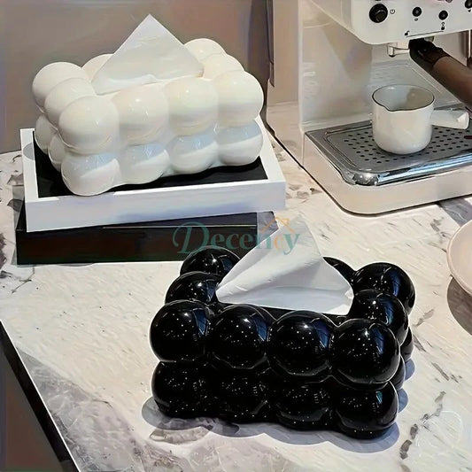 Elegant Cloud-Shaped Tissue Box Holder