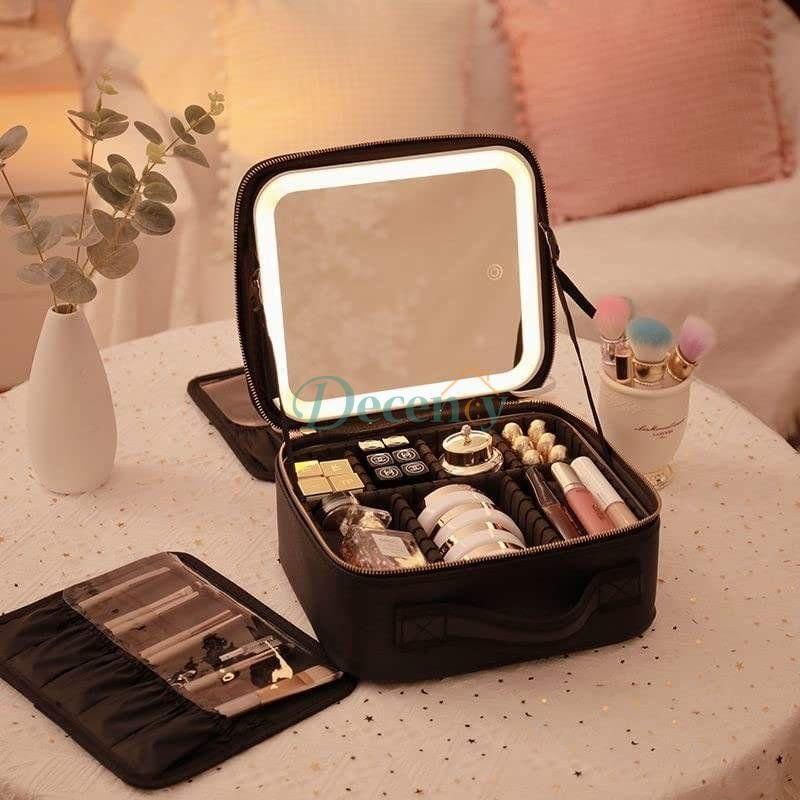 New Led Cosmetic Bag With Mirror