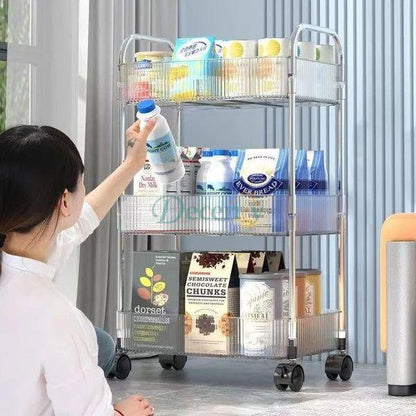 3 Layer Ripple Square Transparent Shelf