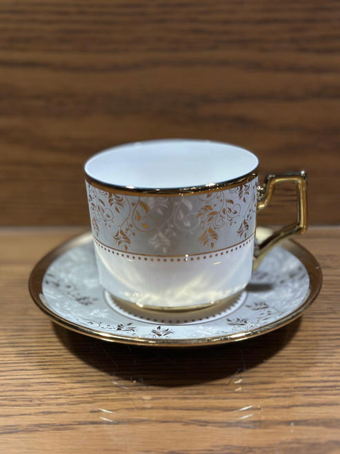 Coffee Mug Tea Set of 6 Cup and Plate Small (2)