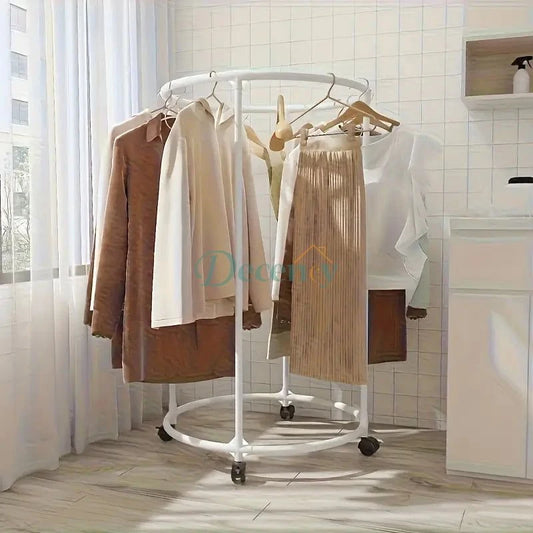 Elegant Round Metal Hanger Stand