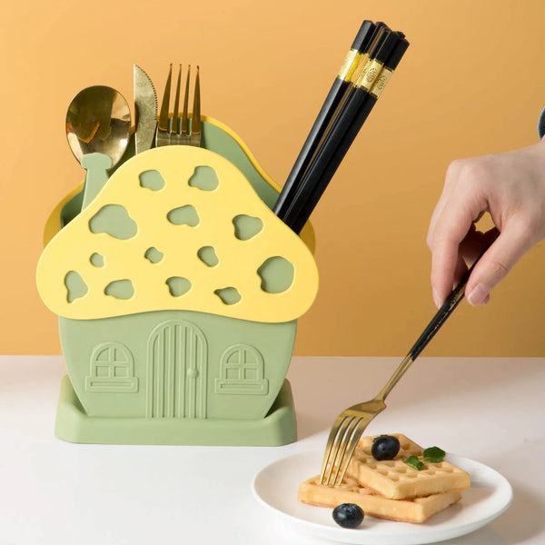 House Shape Cutlery And Multipurpose Holder