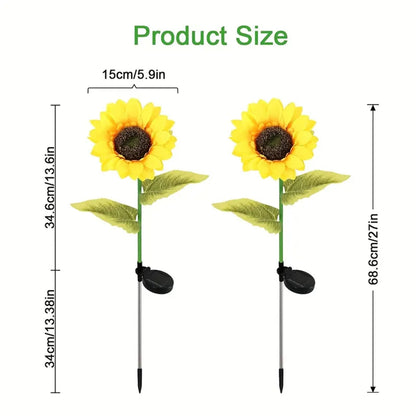 Led Solar Sunflower Lights - Single Head