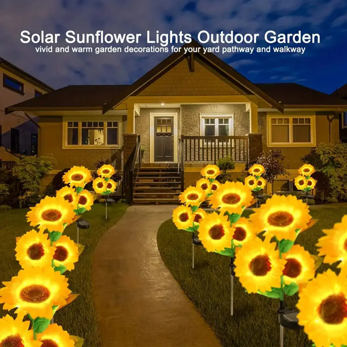 Led Solar Sunflower Lights - Single Head