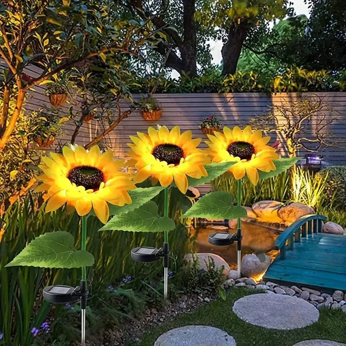 Led Solar Sunflower Lights - Single Head