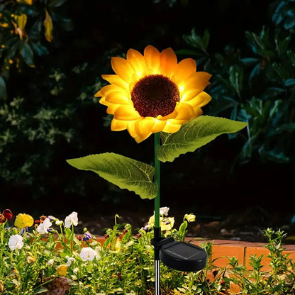 Led Solar Sunflower Lights - Single Head