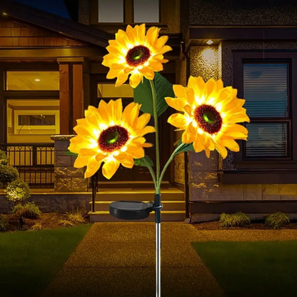 Led Solar Sunflower Lights - Single Head