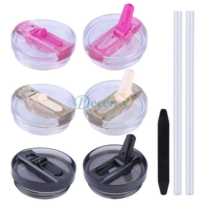 3Pcs 40oz  Stanley  Tumbler Flip Straw , Lid , Handle Water Proof