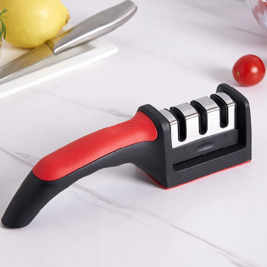 Multifunctional Knife Sharpener with Non-Slip Base Handheld